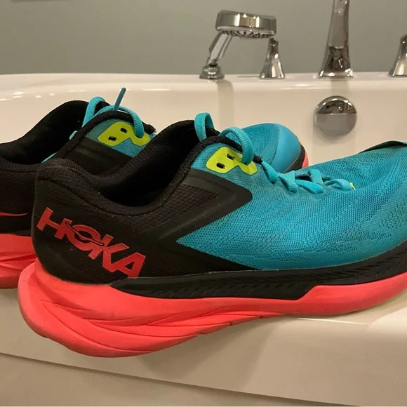 Hoka Women's Athletic Shoes - Teal, Black, and Pink - Picture 1 of 7